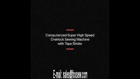 Automatic Overlock Sewing Machine with Tape Binder