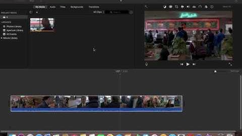HOW TO MUTE A CLIP in iMovie