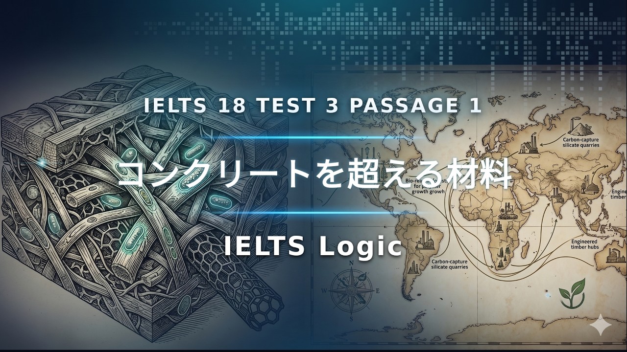 IELTS 18 Test 3 Passage 1: コンクリートを超える素材 – 木材の可能性