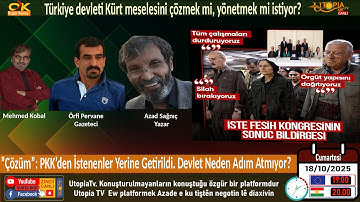 ”Çözüm sürecei”! PKK’den İstenenler Yerine Getirildi. Devlet Neden Adım Atmıyor?