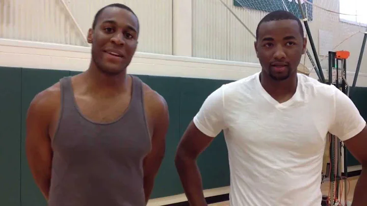 Former Rams Andy Ogide and Travis Franklin visit C...