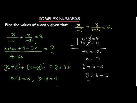 SOLVE COMPLEX NUMBER EQUATION - YouTube