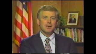 Vice President Dan Quayle and US Senator Richard Lugar wishing Coach Knight a happy 50th birthday!