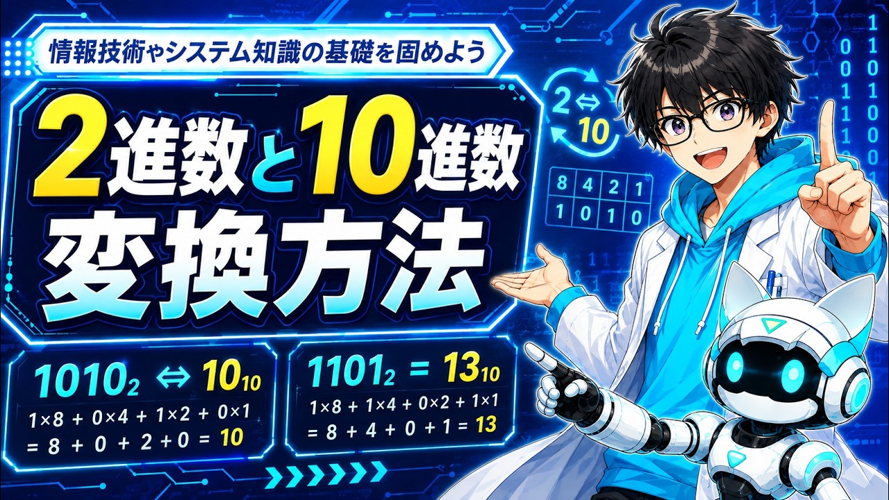 勉強が苦手でもわかる!2進数・10進数変換のコツ #エンジニア #エンジニア転職 #プログラミング #システム開発 #情報技術 #バイナリデータ