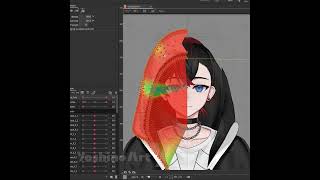 How to make mirrored glue in Live2d 💡Just fold the mesh in half! #Live2d #vtuber