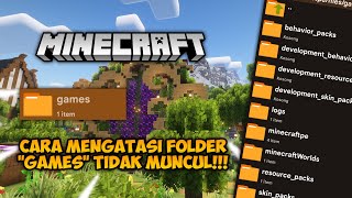 HOW TO SCREEN GAMES FOLDER IN MINECRAFT PE 1.20 LATEST 2024 - GUARANTEED 100% WORK
