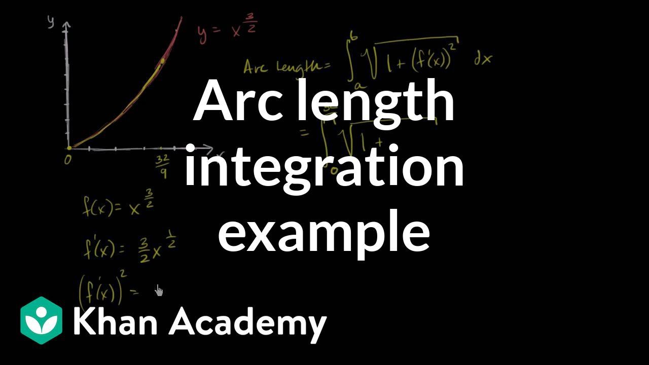 Worked example: arc length | Applications of definite integrals | AP Calculus BC | Khan Academy