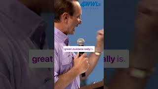 Gov. Jeff Landry spoke at LSU’s CWS celebration on June 25