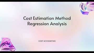 Cost Estimation Techniques: Regression Analysis Method