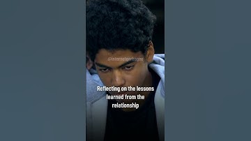 Reflecting on the lessons learned from the relationship...