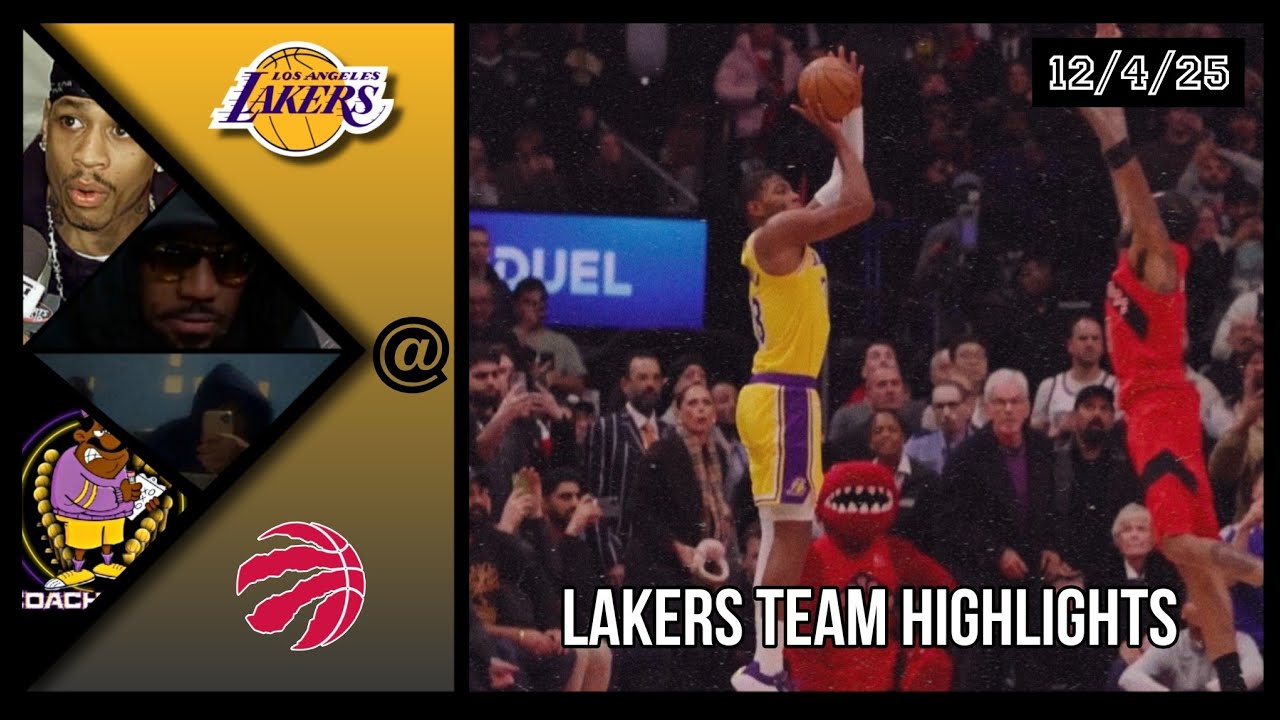 Lakers Team Highlights @ Raptors reaction W/ Coaches Den - YouTube