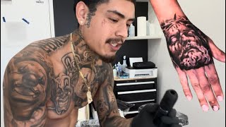 TATO tangan Yesus GILA oleh SENIMAN TATO umur 21 TAHUN