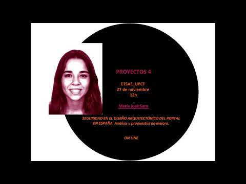 María José Sanz / Seguridad en el diseño arquitectónico del portal en España