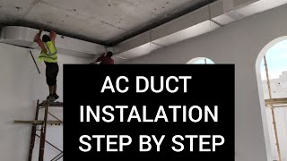 duct AC installation Step by step | AC duct | ducting installation