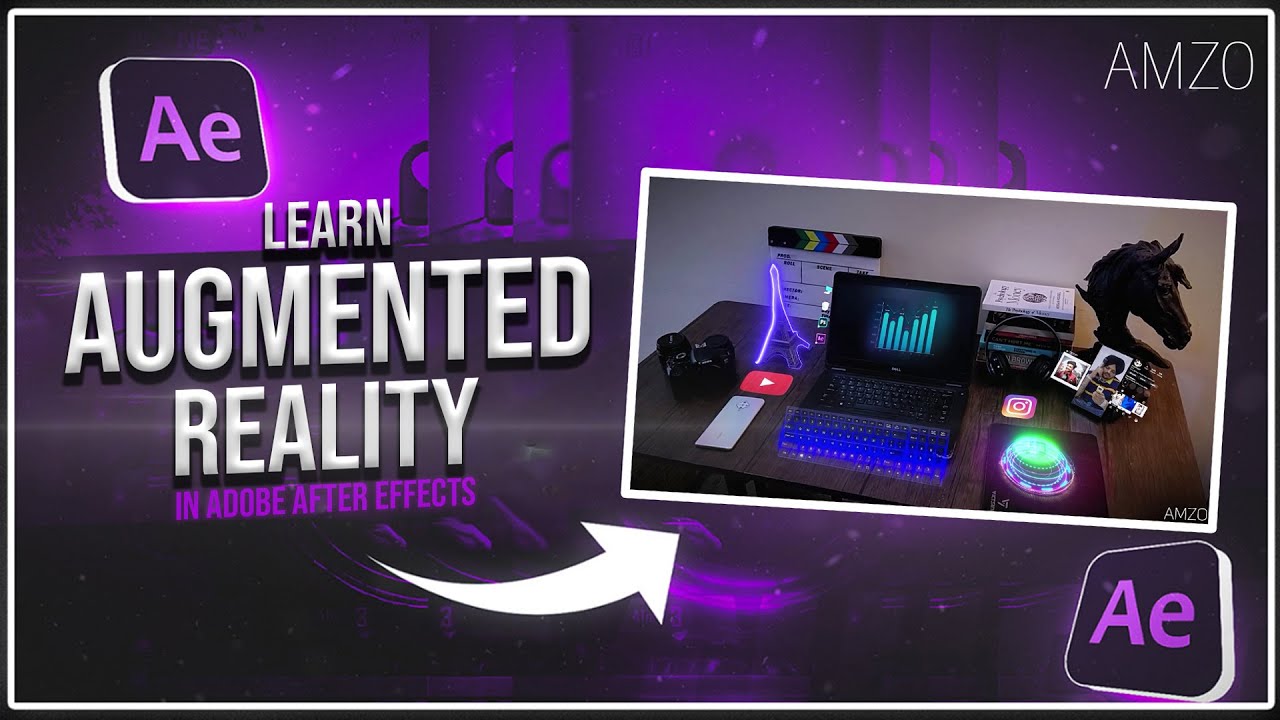 Learn Augmented Reality (AR Effect) in Adobe After Effect | Camera Tracking in After Effect | Amzo