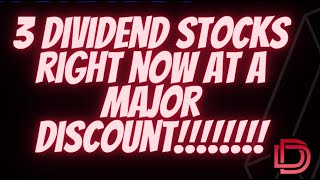 3 Dividend Discount Stocks for Dividend Investing Strategy