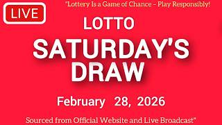 The National Lottery Lotto Draw  Results From Saturday 28 Feb 2026  Tonight Lotto