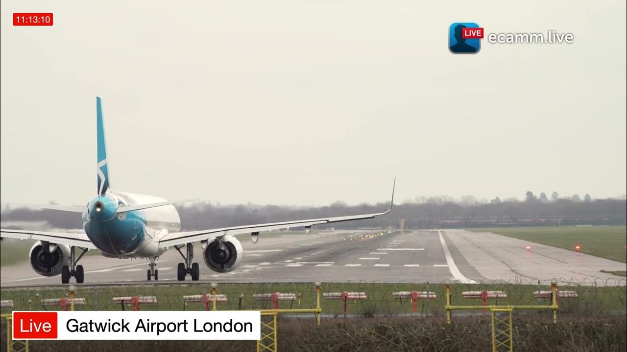 London Gatwick Airport Air Transat Airbus Departure LGW EGKK YouTube