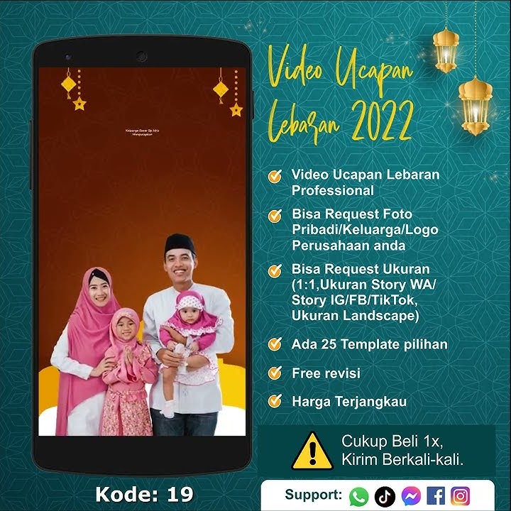 Jasa Video Ucapan Lebaran 2022 | Status WA Ucapan Lebaran | 19
