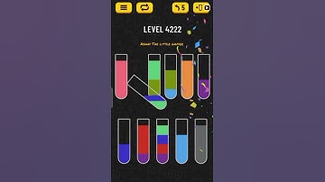 Water sort puzzle level 4222