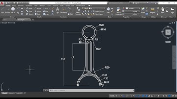 AutoCAD Tutorial - How to draw connecting rod