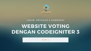 Website Voting Dengan CodeIgniter 3 - Part2