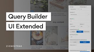 Zion Builder Query Builder Extended (offsets, including/excluding posts)