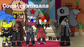 Countryhumans meet Ruv | Gacha club || GC || Страны встречают Рува ||