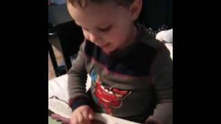 Nicholas reading Nemo
