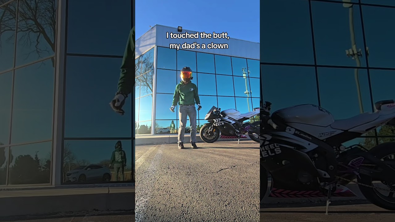 I jumped so high just to fall back down 😭 #bikelover #biker #viral #vibes #2wheelfeels