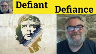 😎 Defiant Meaning - Defiance Defined - Defiant Examples - Defiance Definition - Defiant Defiance