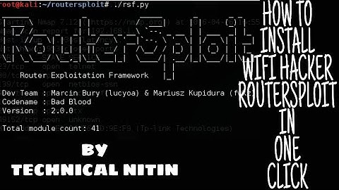 How to install ROUTERSPLOIT in TERMUX