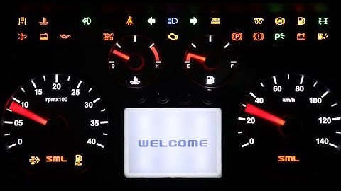 Important information and warning lights displayed on the Meter set