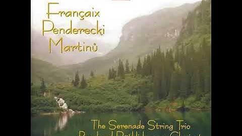 Penderecki, Krzysztof - Quartet for Clarinet and String Trio (1993) mov2 [Scherzo, vivacissimo]