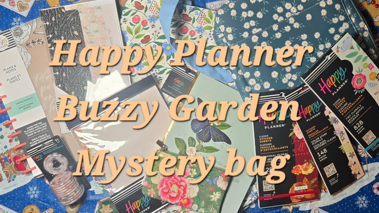 Buzzy Garden Happy Planner planning mystery bag unboxing #happyplanner 