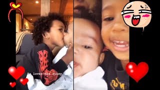 Chicago West Kardashian Plays with Saint West Kardashian | Kim Kardashian SnapChat 5 July 2018