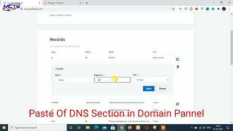 How to connect Custom Domain to Blogger | GoDaddy | Mc Tech Solutions