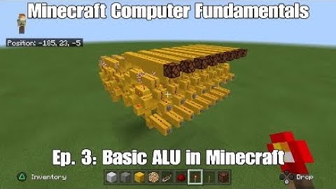 Minecraft Computer Fundamentals ep 3: Basic ALU in Minecraft