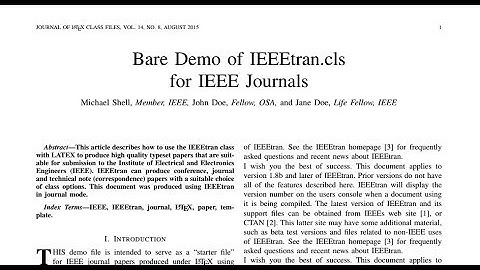how to write IEEE research paper in latex complete(#IEEETRAN)