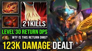 WTF 123K DAMAGE DEALT Level 30 Late Game Return Damage Max Strength Mid Centaur Warrunner Dota 2