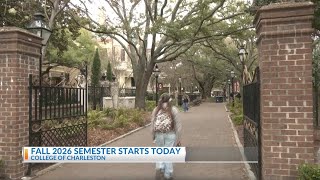 Students return to College of Charleston's campus for classes