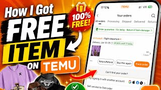 How I Got a Free Item From Temu (Step-by-Step)
