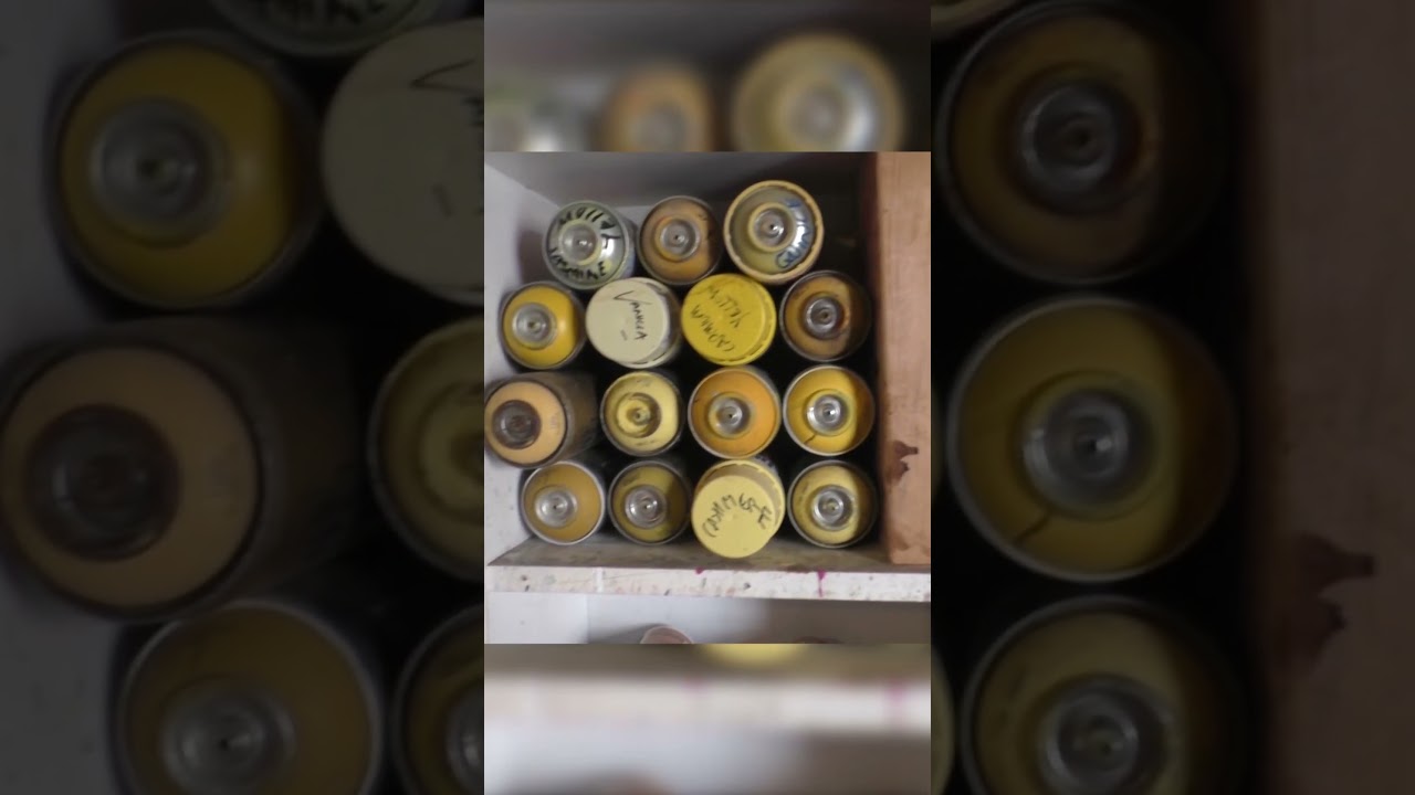 LOOK at my SPRAY PAINT  |  #artstudio #spraypaint #artiststudio
