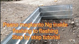 Paano magkanto ng inside flashing to flashing o sa siko step by step