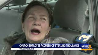 Church employee accused of stealing thousands