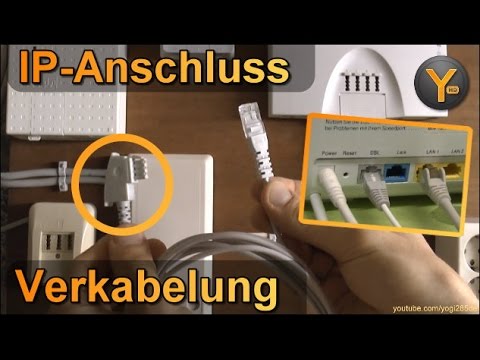 Anleitung: DSL-Verkabelung am IP-Anschluss / Router verbinden