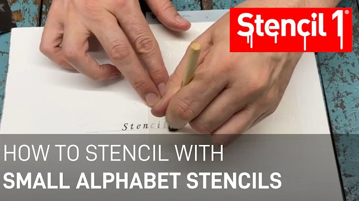 How To Stencil with Small Alphabet Stencils