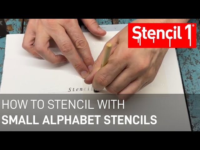 How To Stencil with Small Alphabet Stencils 