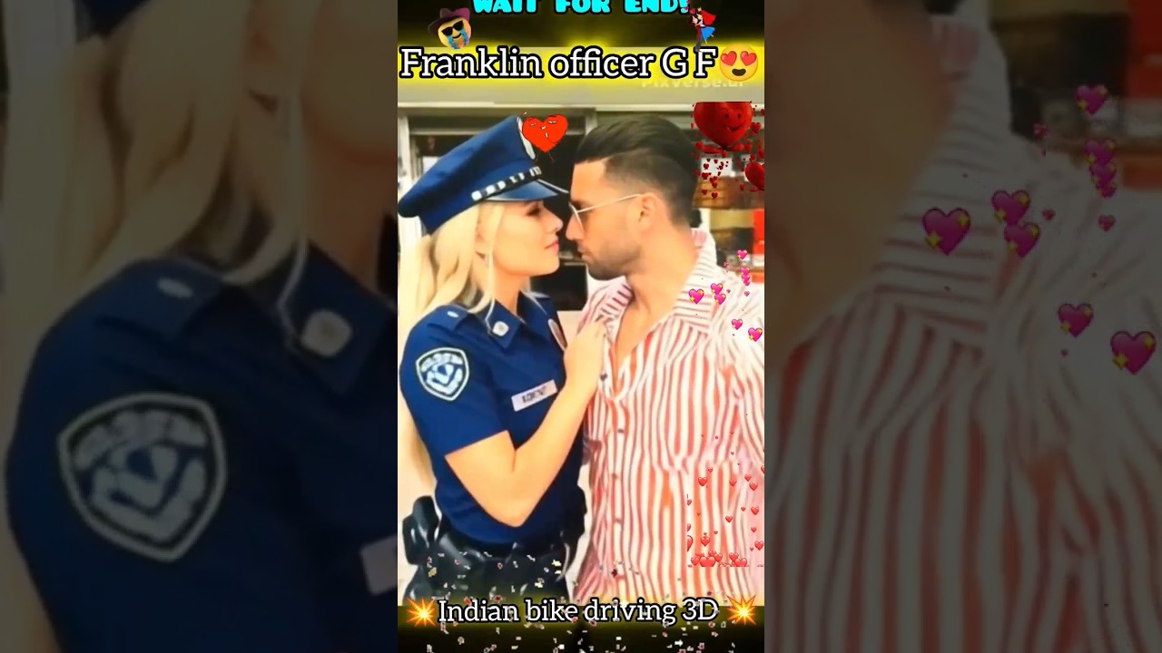"Franklin Police Officer 😍 Huge Love Story with G F in Indian Bike Simulater 3D 🤯 | 