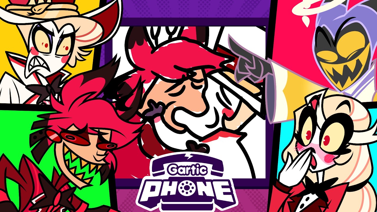 Drawing Our CRAZY FANTASIES!? in Gartic Phone with Hazbin Hotel Characters